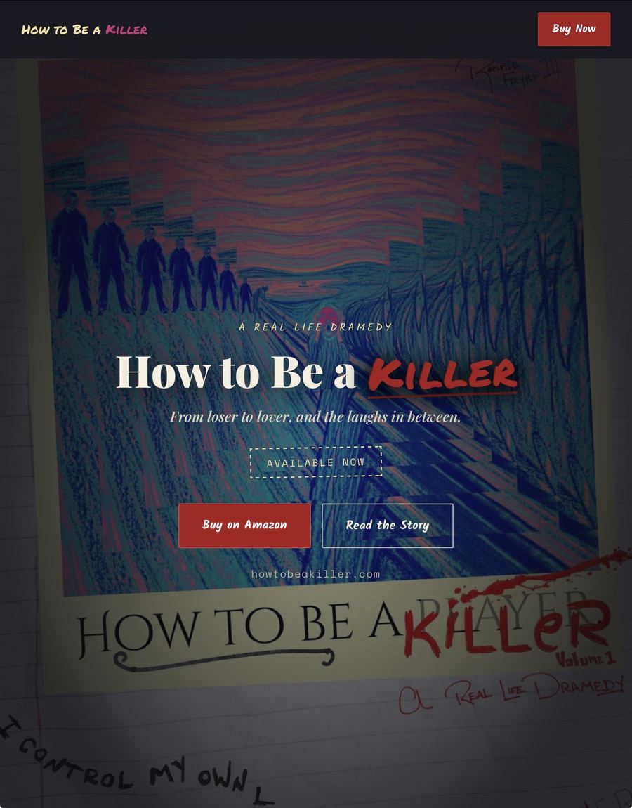 How to Be a Killer website screenshot